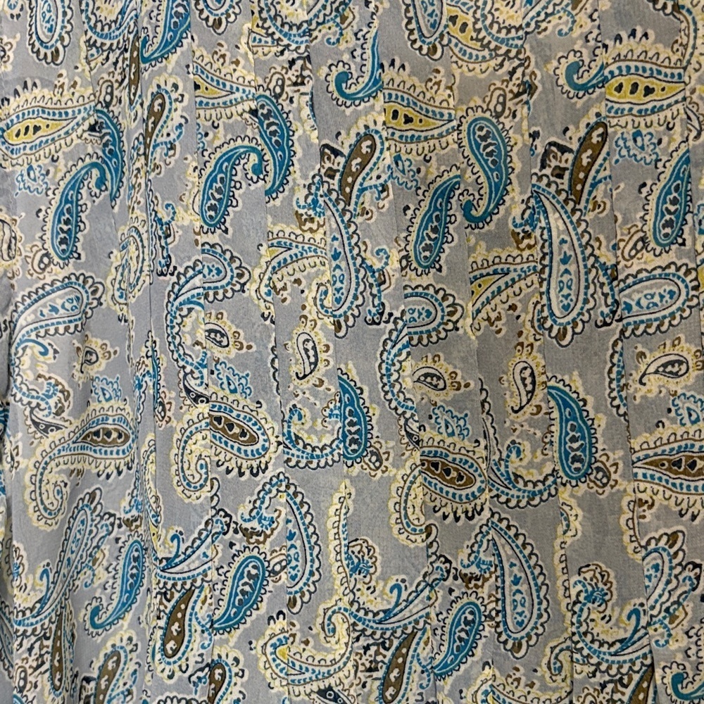 Fenn Wright Manson Paisley Blouse - Blue and Gray sheer Medium - Picture 6 of 6